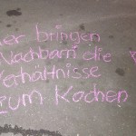 Nachbarn bringen die Verhältnisse zum Kochen